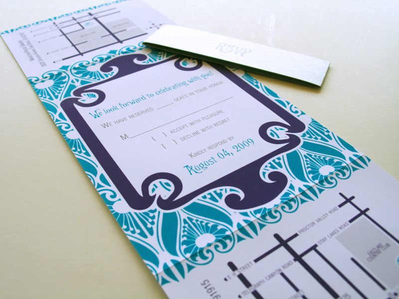 Art Nouveauinspired Wedding Invitation in Collaboration with LizzyB Loves